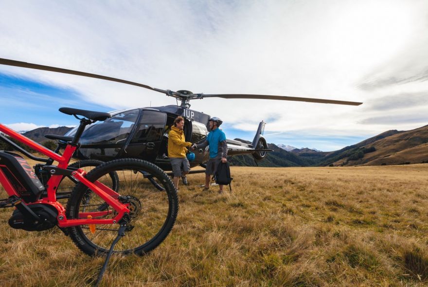 Helicopter Bike Trips