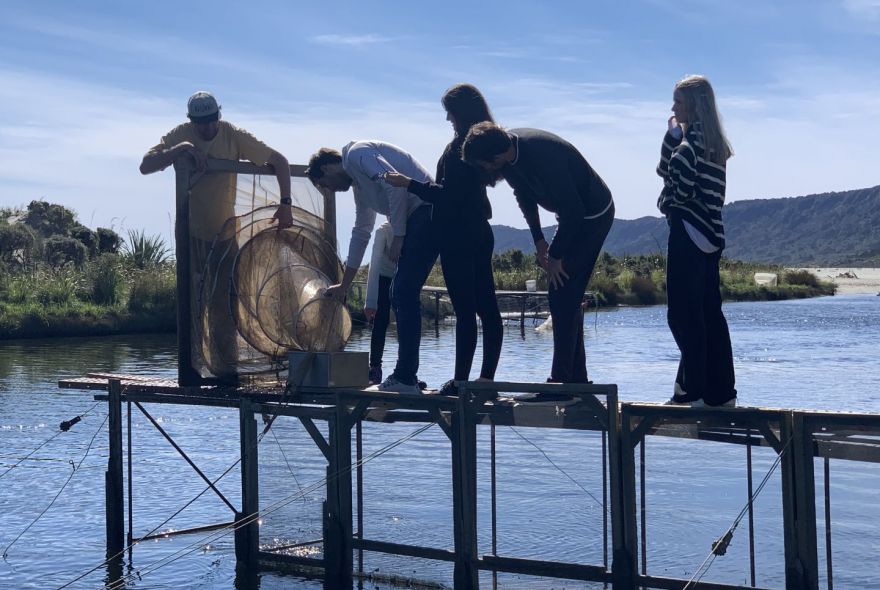 Whitebait Express Setting the Nets 2 - Helicopter experience