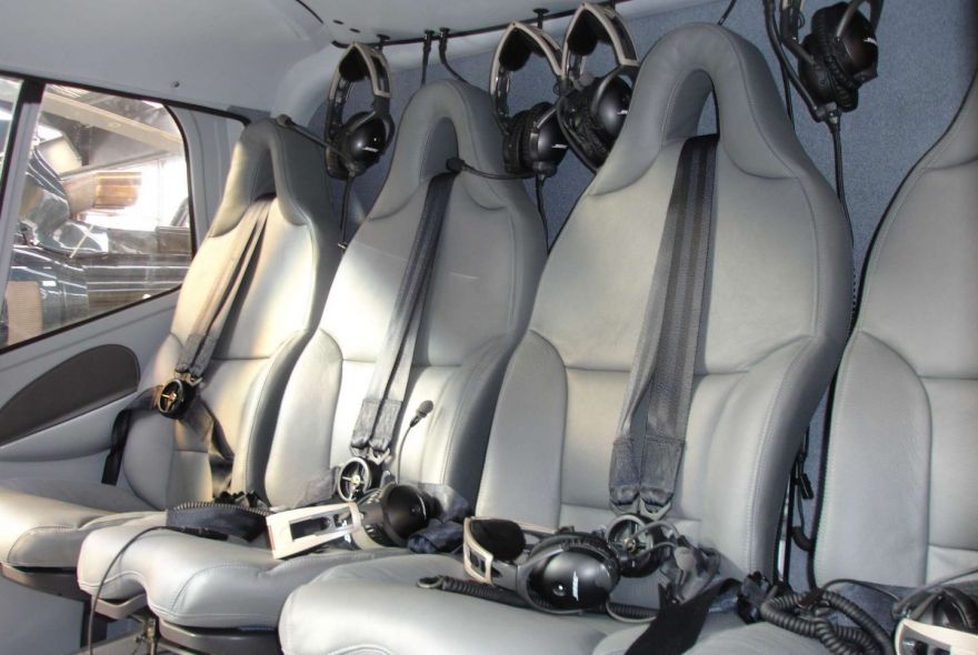 Inside of Over The Top Helicopter