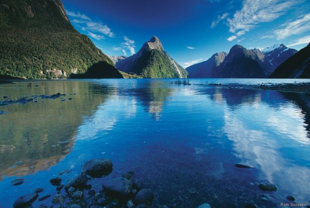 View from a scenic flight to Milford Sound, Fiordland