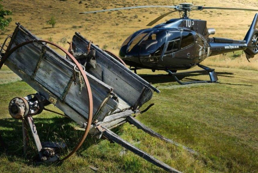 Over The Top Heli at High-Country Station and horse kart