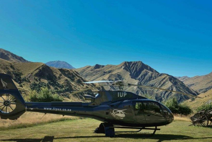 Over The Top helicopter at high-country station
